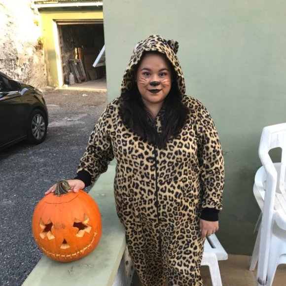 📌SOLD OUT📌🆕PLUS SIZE LEOPARD FLEECE ONESIE - Picture 12 of 13